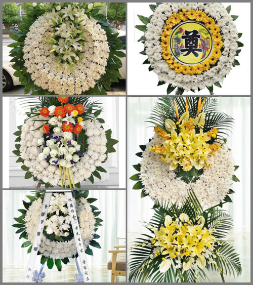 湖南永州祁阳县肖家镇豪富村花圈速递